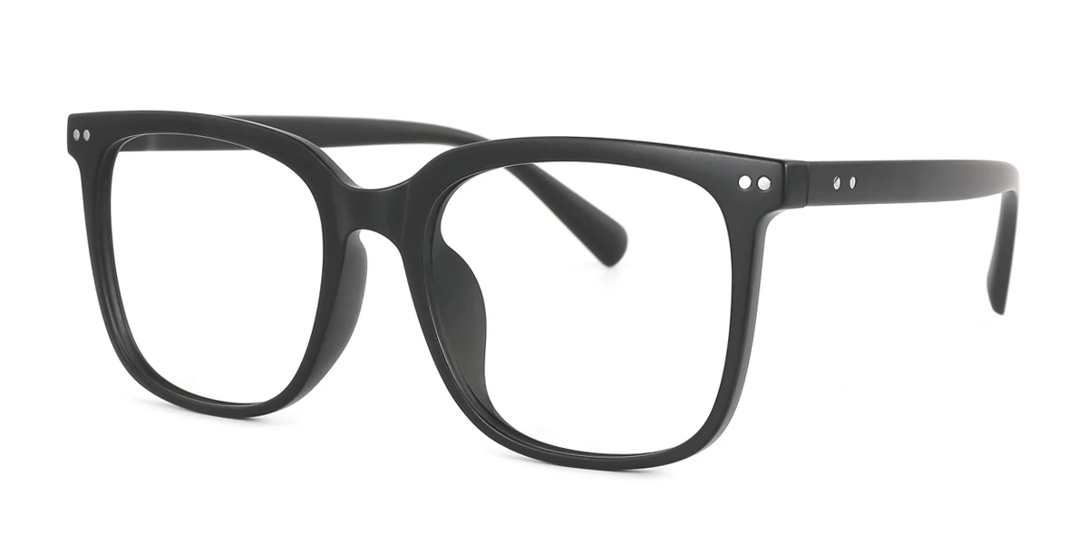 Black Rectangle Gorgeous Custom Engraving Eyeglasses | WhereLight