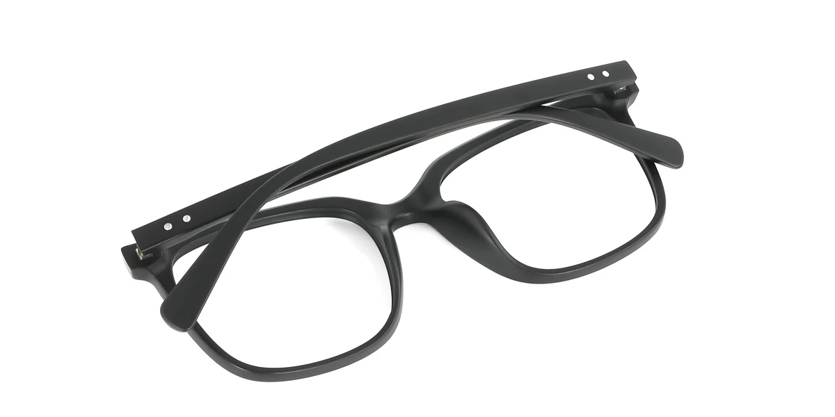 Black Rectangle Gorgeous Custom Engraving Eyeglasses | WhereLight