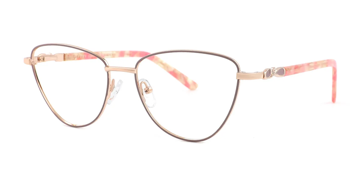 Pink Cateye Unique Gorgeous Spring Hinges Eyeglasses | WhereLight