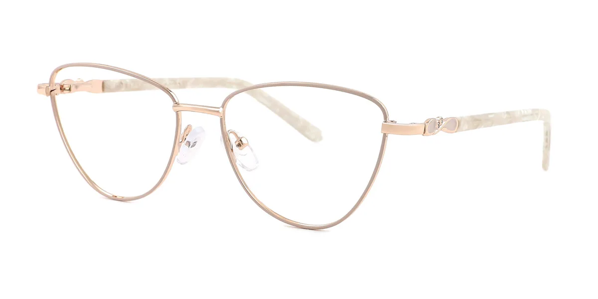 White Cateye Unique Gorgeous Spring Hinges Eyeglasses | WhereLight