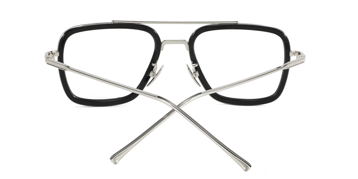 Black Aviator Unique  Eyeglasses | WhereLight