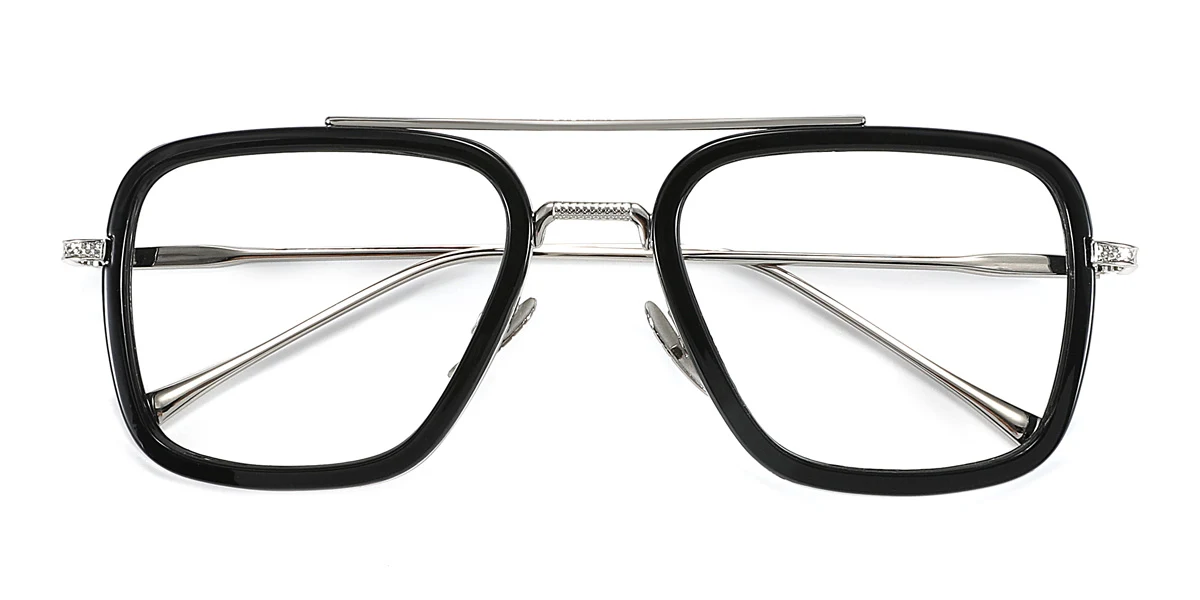 Black Aviator Unique  Eyeglasses | WhereLight