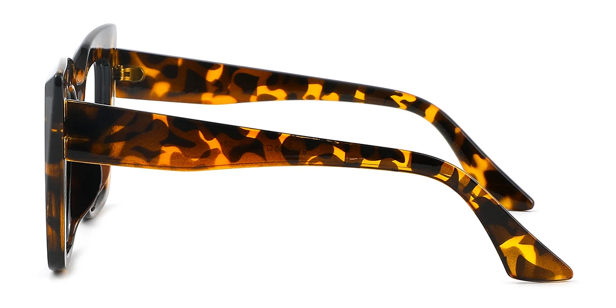 Tortoiseshell Cateye Rectangle Unique Custom Engraving Eyeglasses | WhereLight