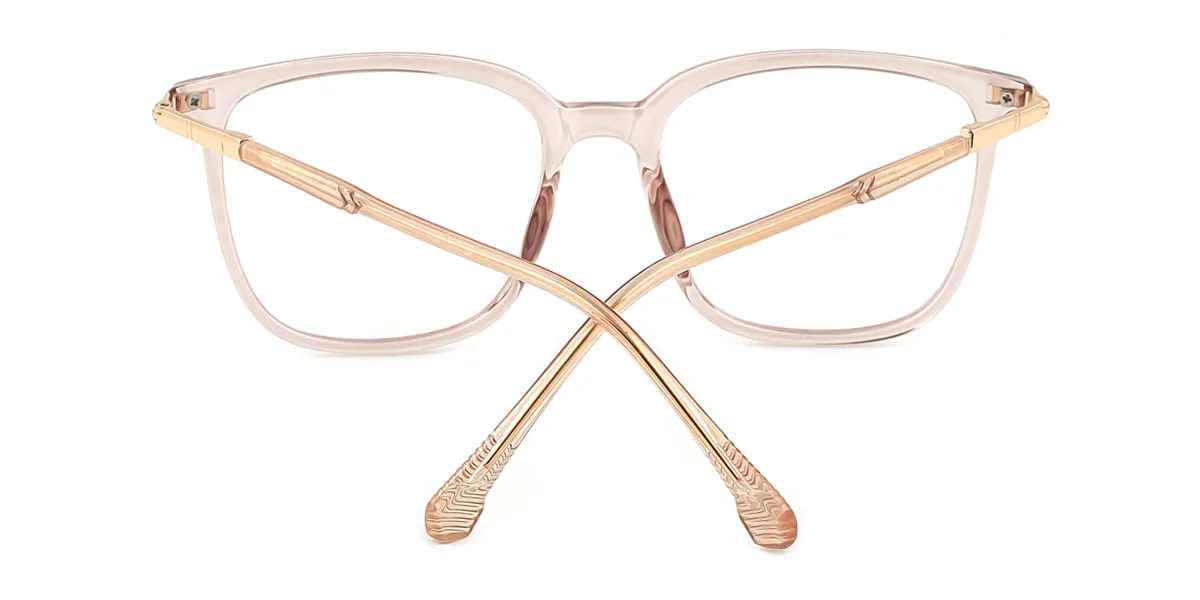 Brown Rectangle Simple Classic Retro Super Light Eyeglasses | WhereLight