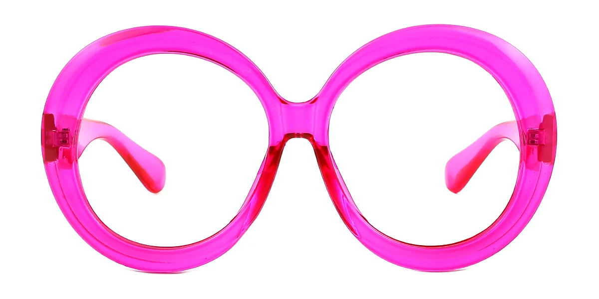 Purple Round Simple Classic Custom Engraving Eyeglasses | WhereLight
