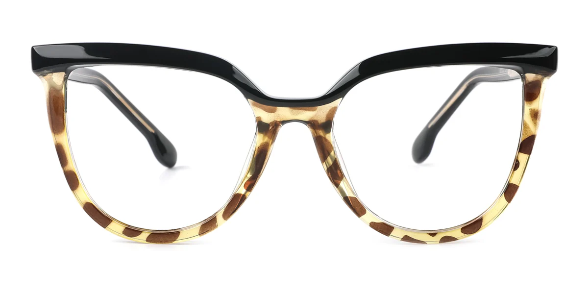 Tortoiseshell Cateye Unique Gorgeous Spring Hinges Custom Engraving Eyeglasses | WhereLight