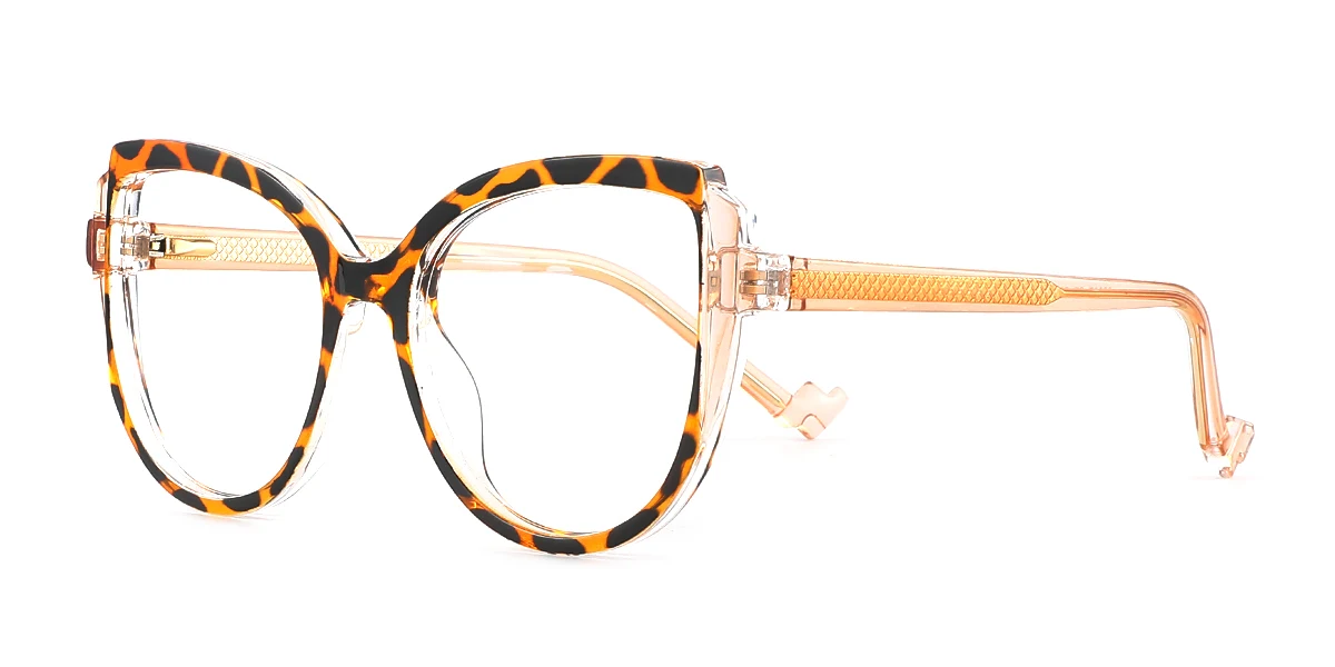 Tortoiseshell Cateye Classic Retro Spring Hinges Custom Engraving Eyeglasses | WhereLight