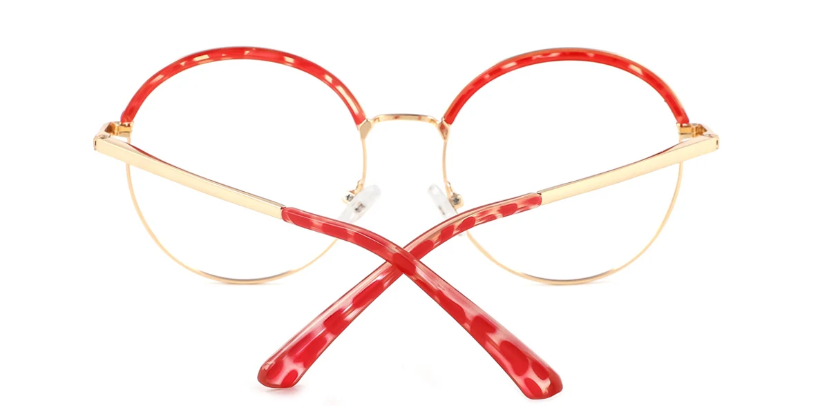 Red Oval Unique Gorgeous  Eyeglasses | WhereLight