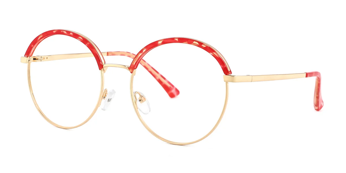 Red Oval Unique Gorgeous  Eyeglasses | WhereLight