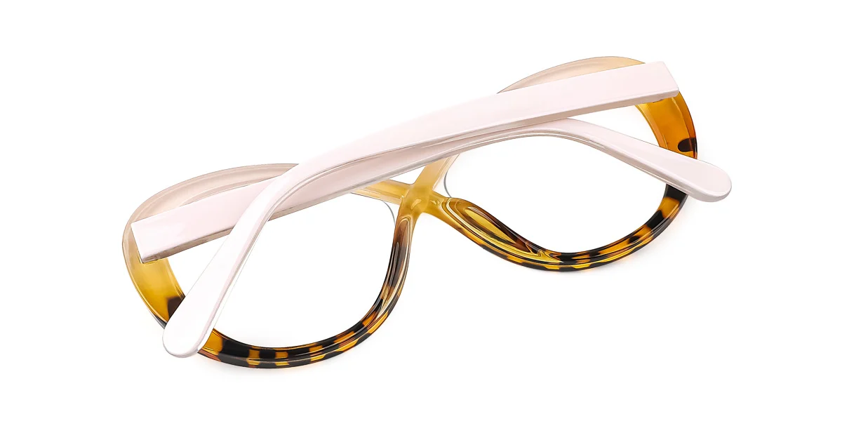 Pink Irregular Unique Gorgeous Spring Hinges Custom Engraving Eyeglasses | WhereLight