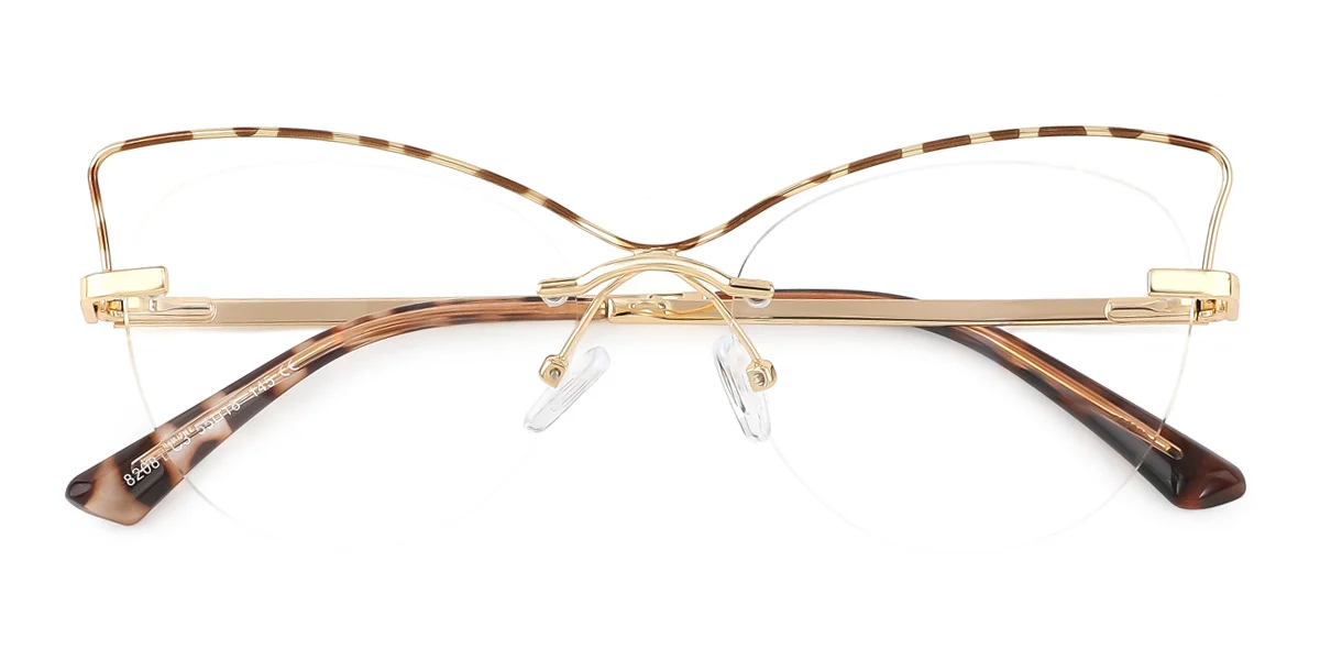Tortoiseshell Butterfly Gorgeous Spring Hinges Eyeglasses | WhereLight