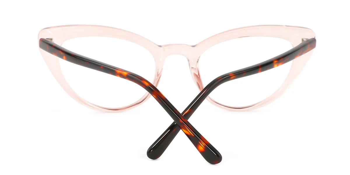 Brown Cateye Unique Spring Hinges Eyeglasses | WhereLight