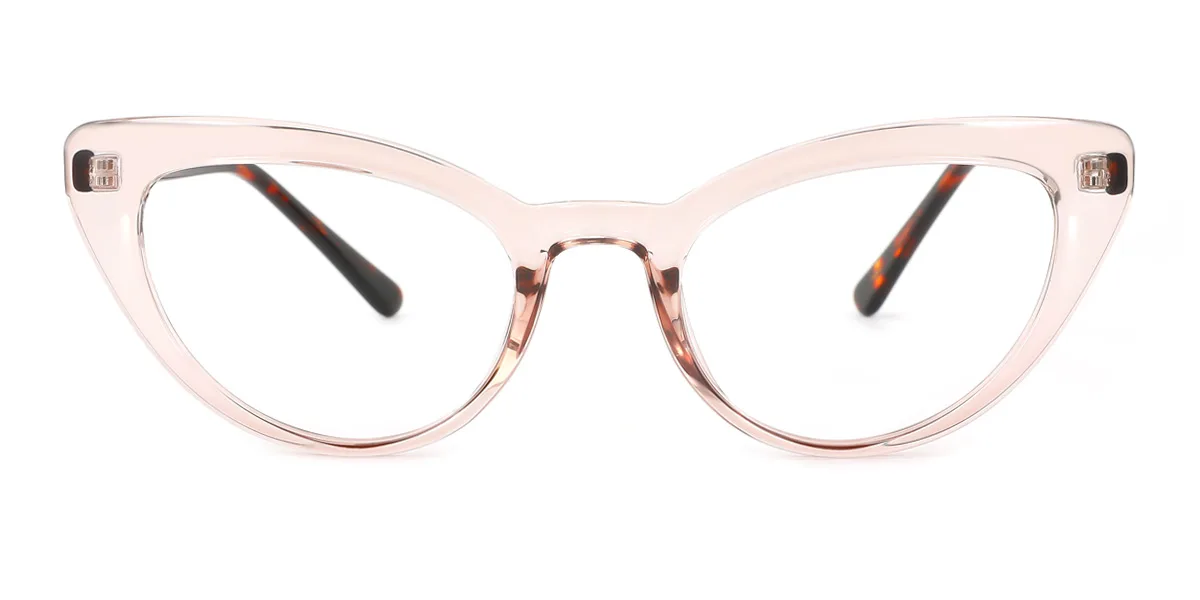 Brown Cateye Unique Spring Hinges Eyeglasses | WhereLight