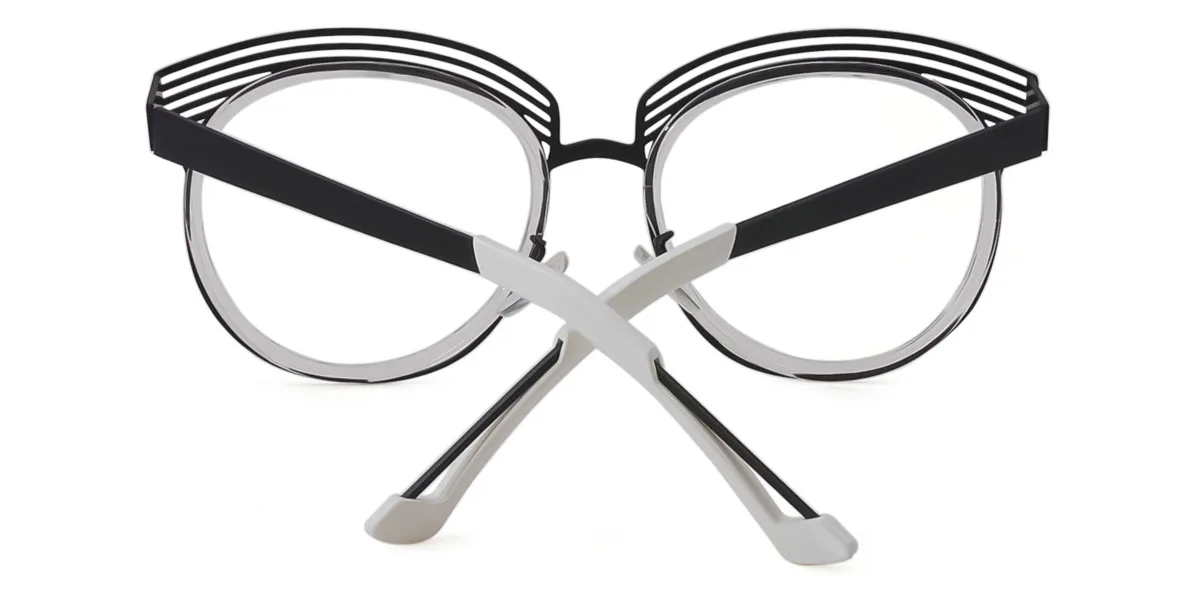 Clear Oval Irregular Retro Unique Gorgeous Custom Engraving Eyeglasses | WhereLight