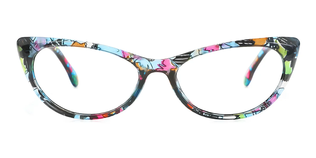 Floral Cateye Unique  Eyeglasses | WhereLight