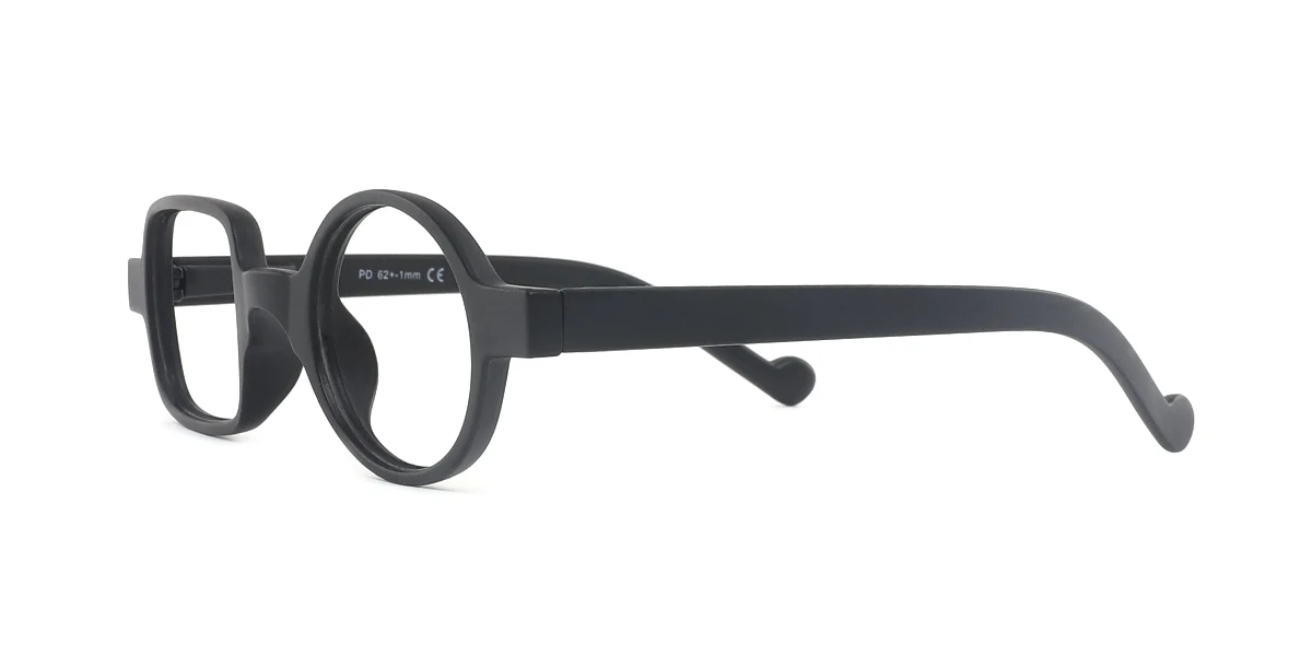 Black Irregular Unique Custom Engraving Eyeglasses | WhereLight