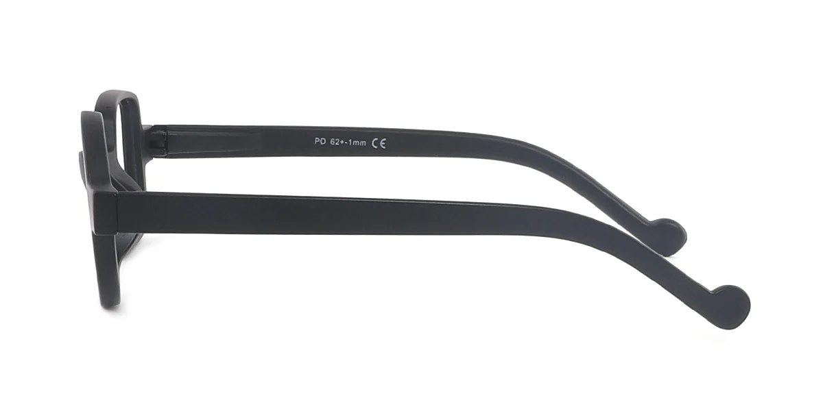 Black Irregular Unique Custom Engraving Eyeglasses | WhereLight