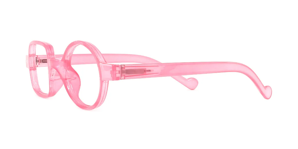 Pink Irregular Unique Custom Engraving Eyeglasses | WhereLight