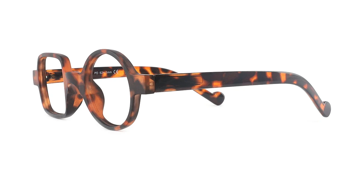 Tortoiseshell Irregular Unique Custom Engraving Eyeglasses | WhereLight