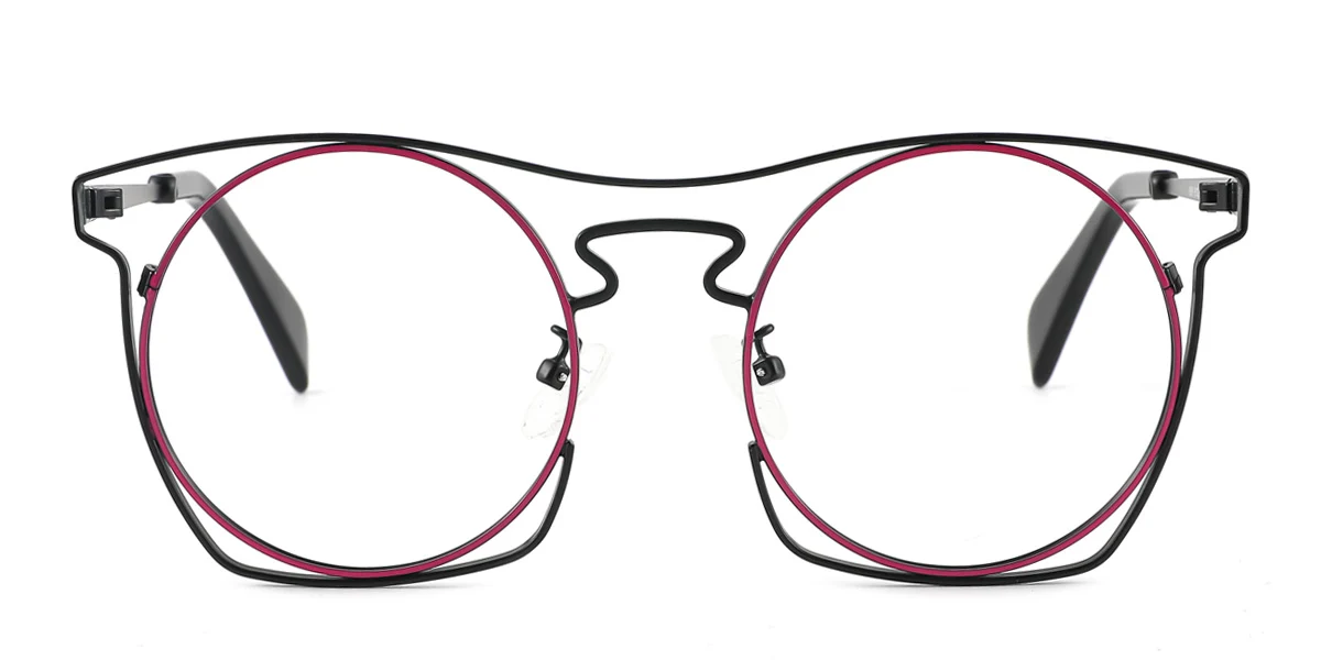 Purple Round Gorgeous  Eyeglasses | WhereLight