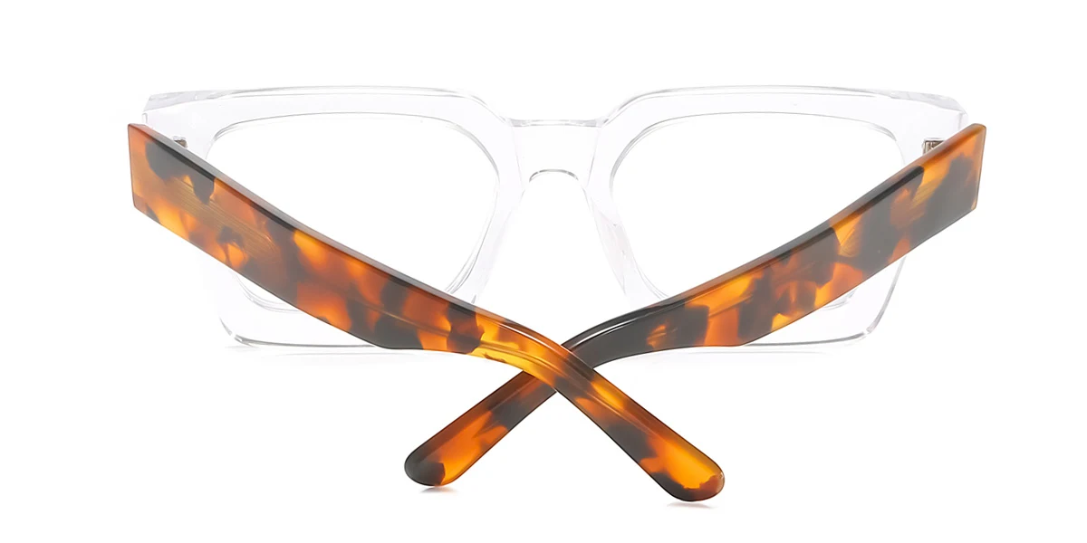 Clear Rectangle Gorgeous  Eyeglasses | WhereLight