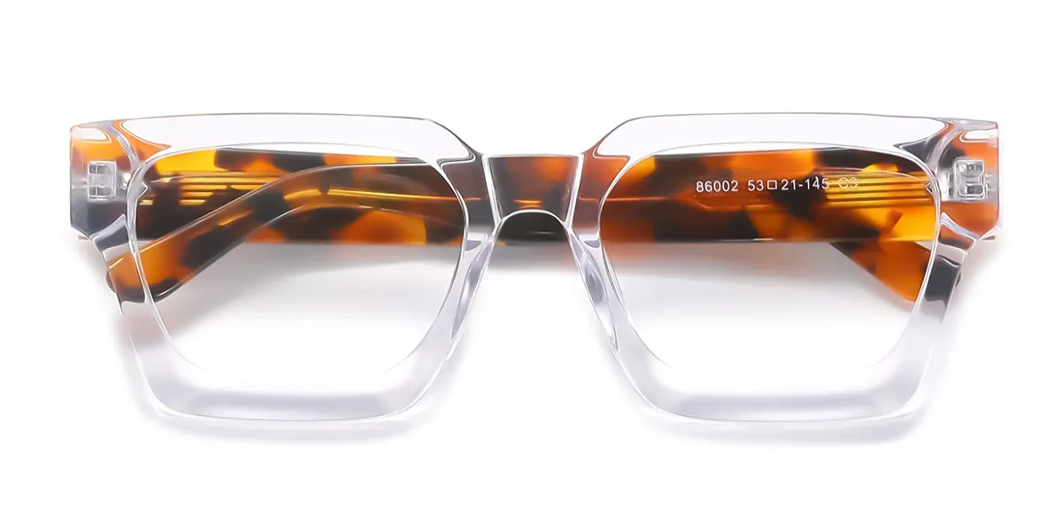 Clear Rectangle Gorgeous  Eyeglasses | WhereLight