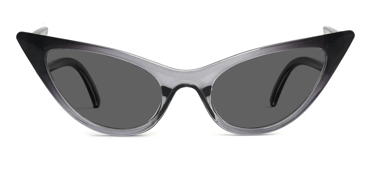 Grey Cateye Unique Custom Engraving Eyeglasses | WhereLight