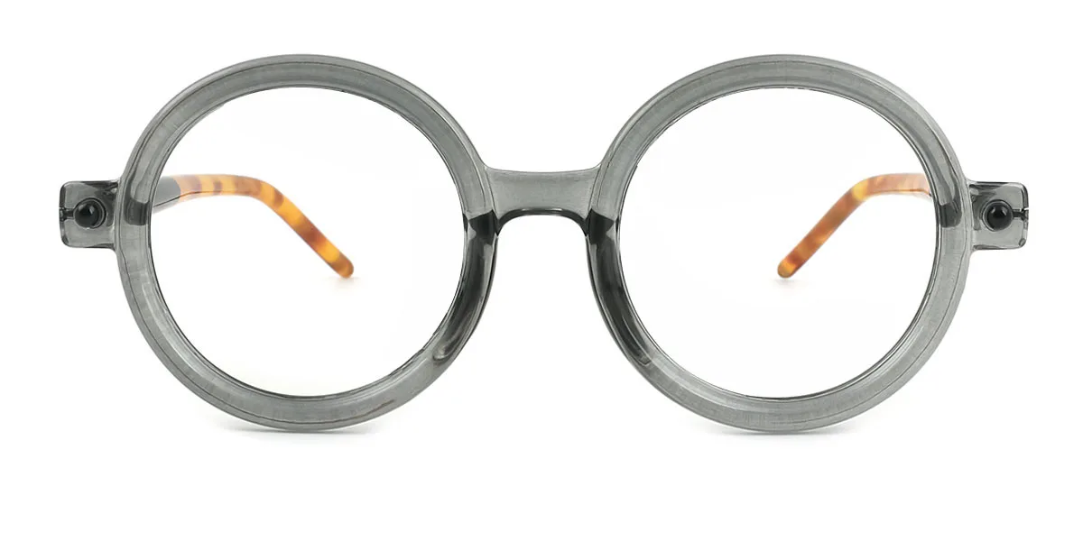 Grey Round Classic Retro Unique Gorgeous  Eyeglasses | WhereLight