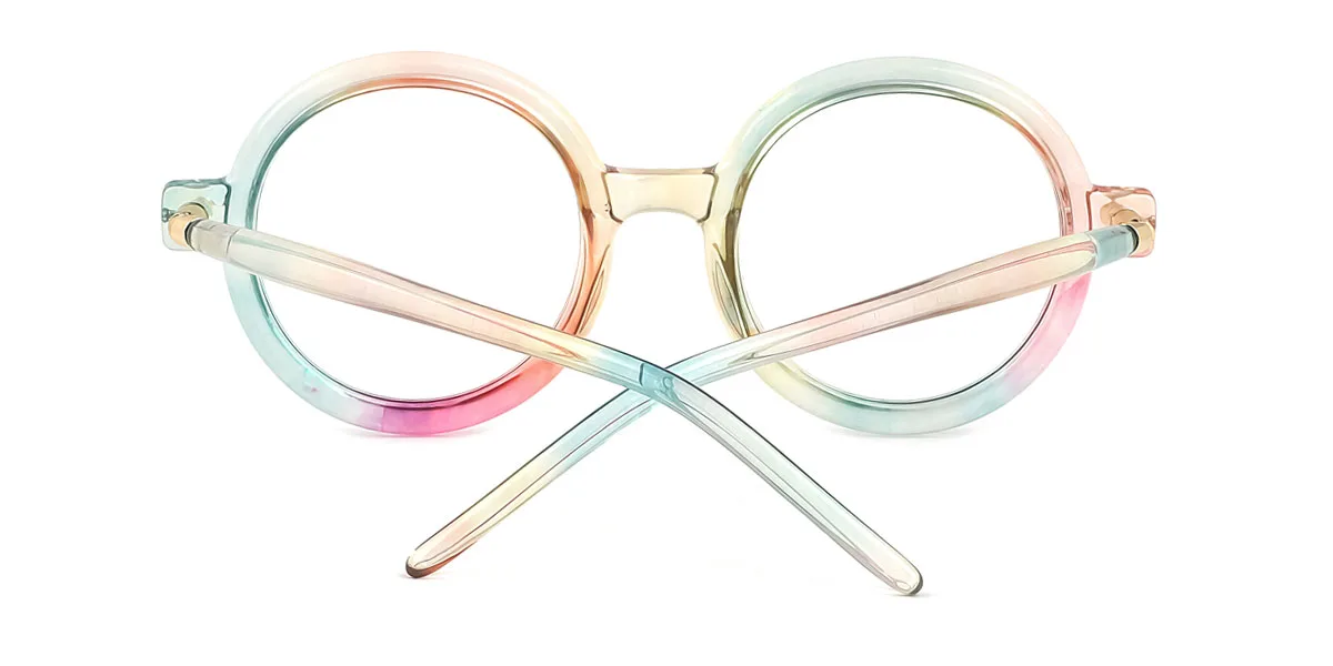 Multicolor Round Classic Retro Unique Gorgeous  Eyeglasses | WhereLight