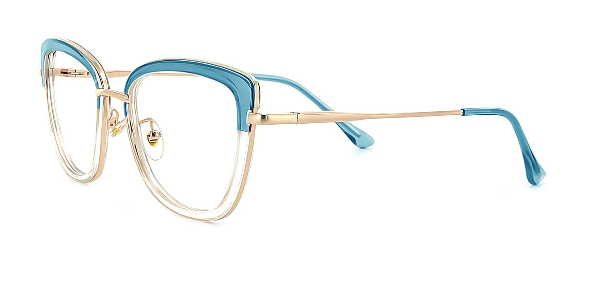 Blue Cateye Unique  Eyeglasses | WhereLight