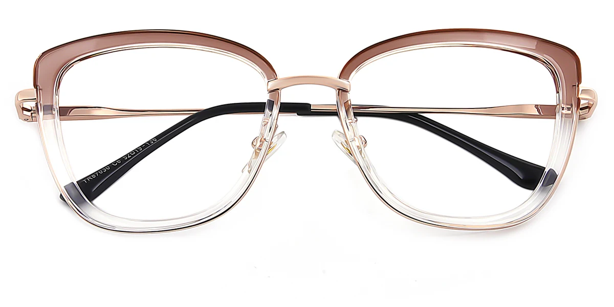 Brown Cateye Unique  Eyeglasses | WhereLight