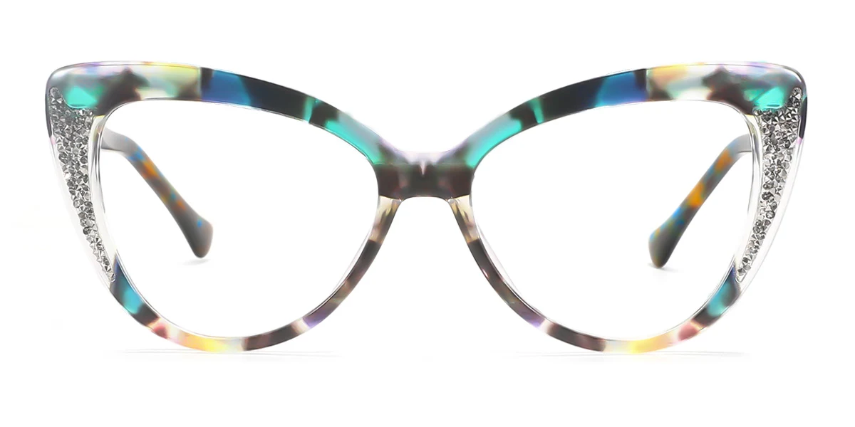 Floral Cateye Gorgeous Spring Hinges Eyeglasses | WhereLight