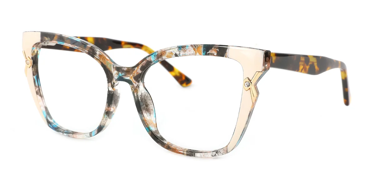 Floral Cateye Unique  Eyeglasses | WhereLight