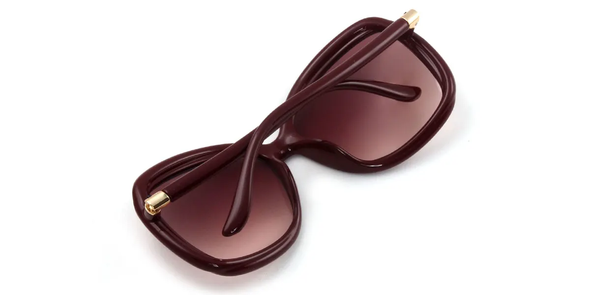 Red Oval Classic Custom Engraving Sunglasses | WhereLight