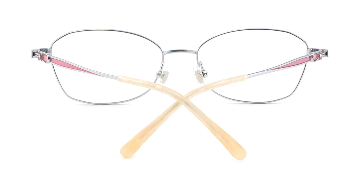 Pink Oval Simple Super Light Eyeglasses | WhereLight