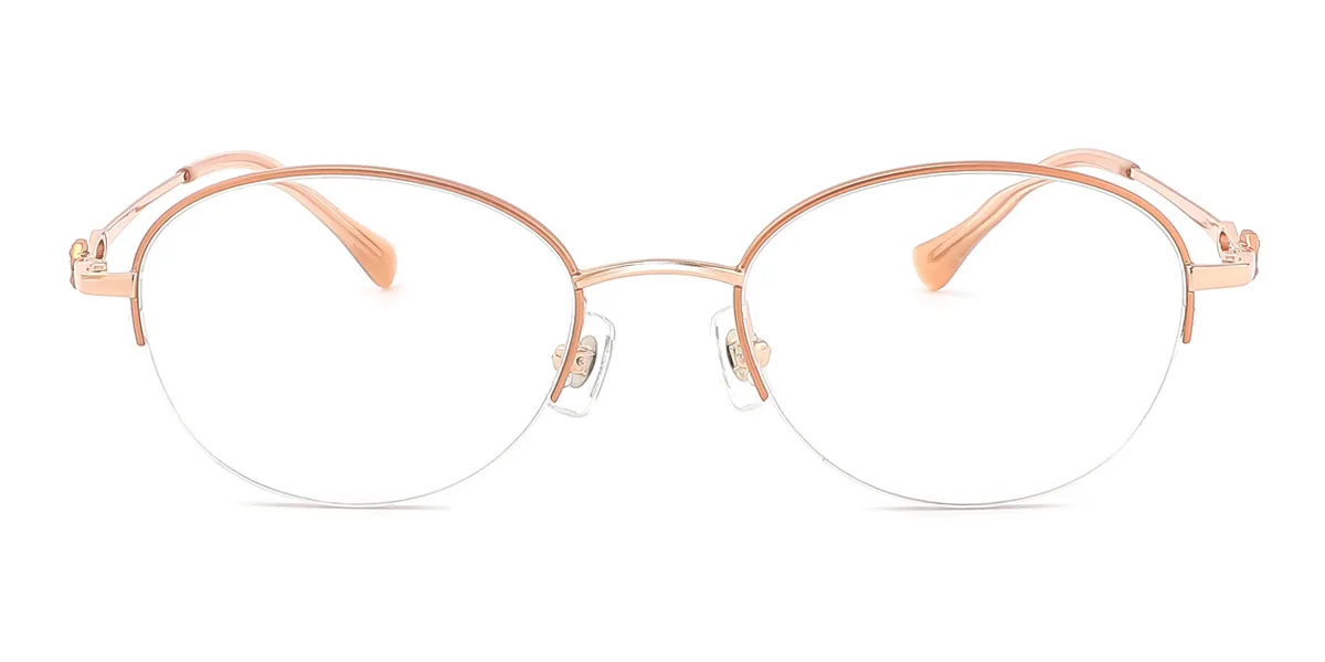 Gold Oval Gorgeous  Eyeglasses | WhereLight