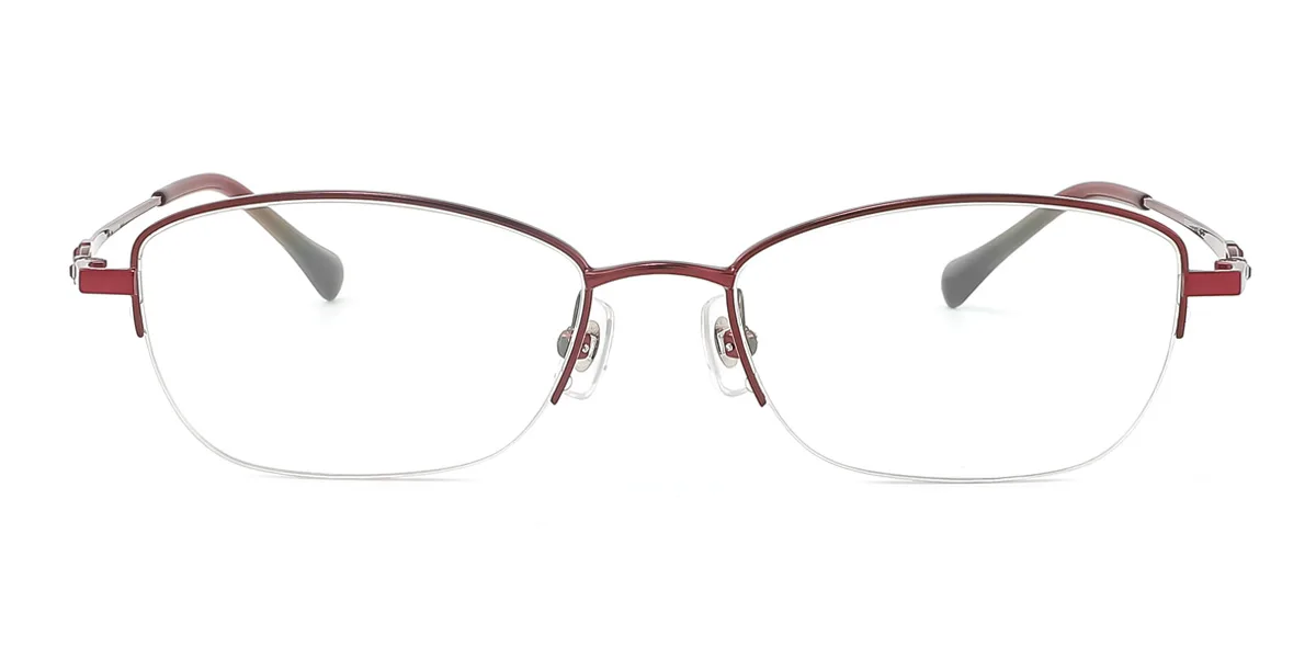 Red Oval Gorgeous  Eyeglasses | WhereLight
