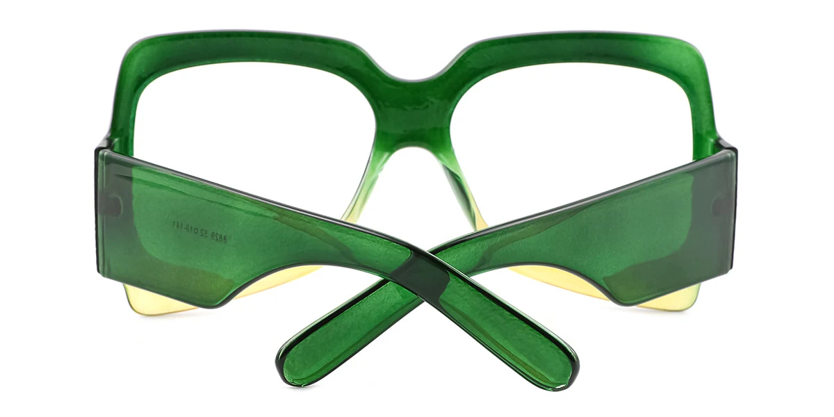 Green Irregular Unique Gorgeous  Eyeglasses | WhereLight