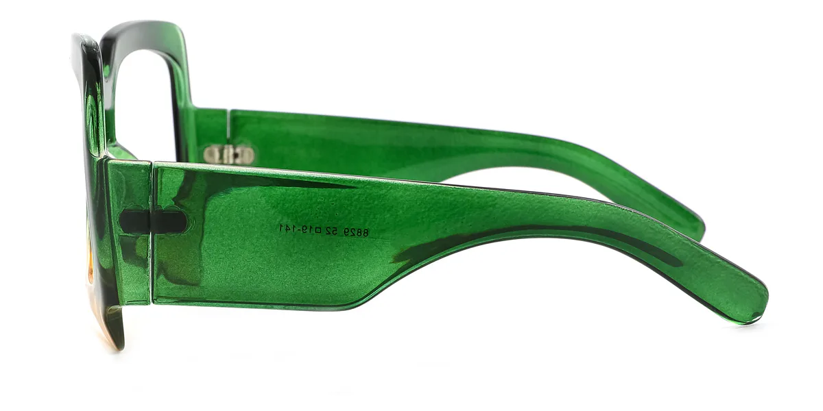 Green Irregular Unique Gorgeous  Eyeglasses | WhereLight