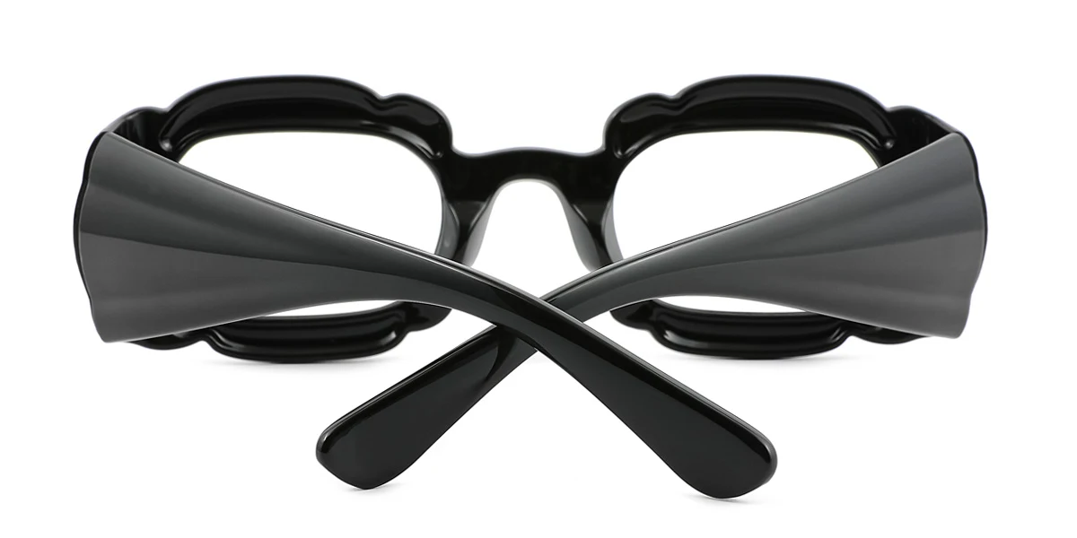 Black Oval Unique Gorgeous  Eyeglasses | WhereLight