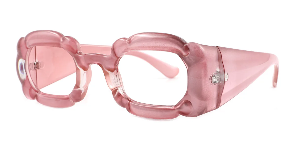 Pink Oval Unique Gorgeous  Eyeglasses | WhereLight
