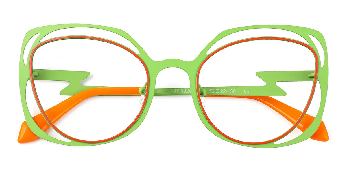 Green Cateye Unique Gorgeous  Eyeglasses | WhereLight