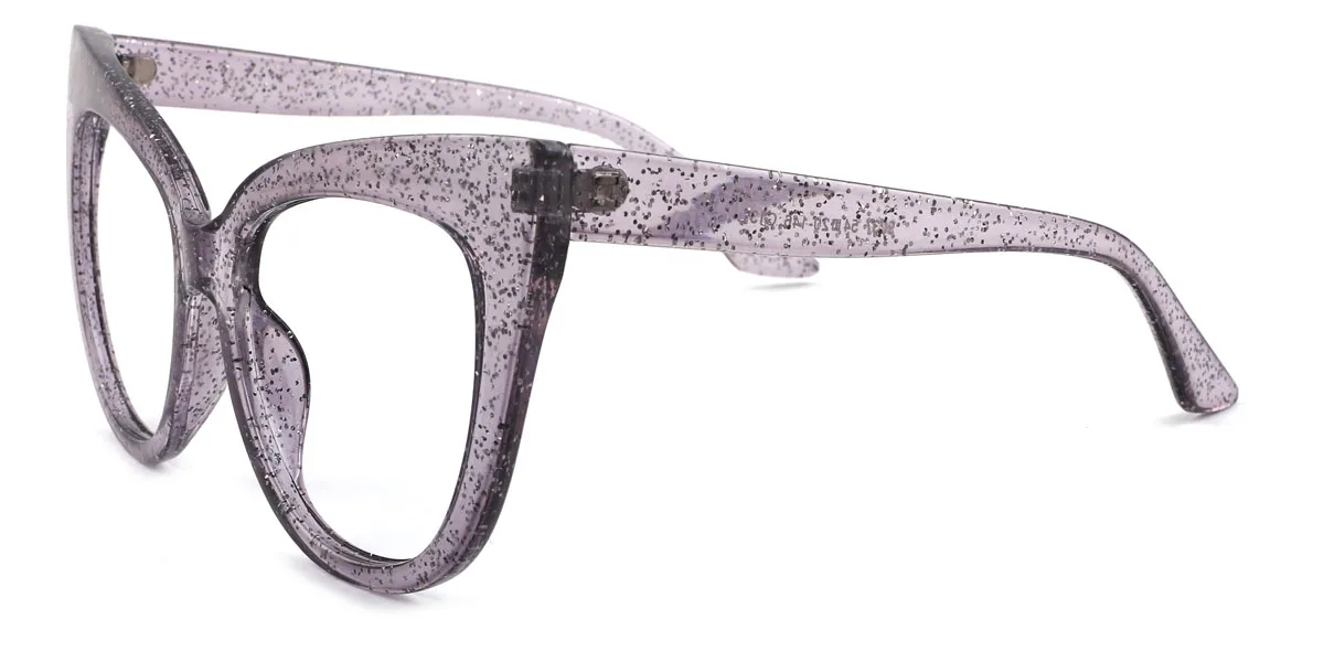 Purple Cateye Unique Custom Engraving Eyeglasses | WhereLight
