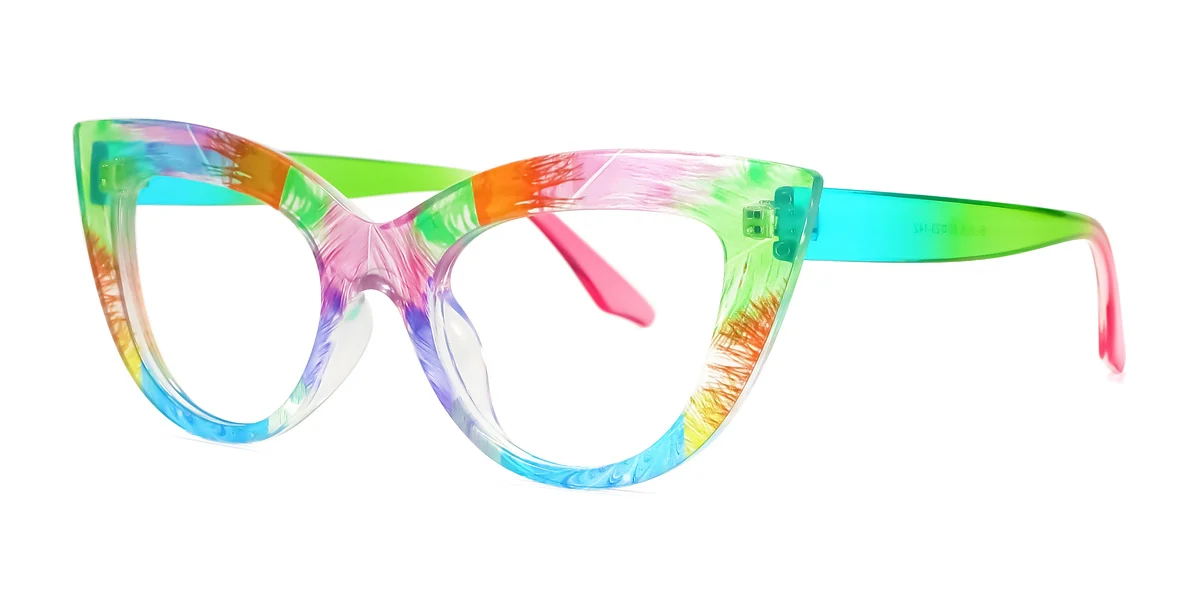 Multicolor Cateye Gorgeous Custom Engraving Eyeglasses | WhereLight