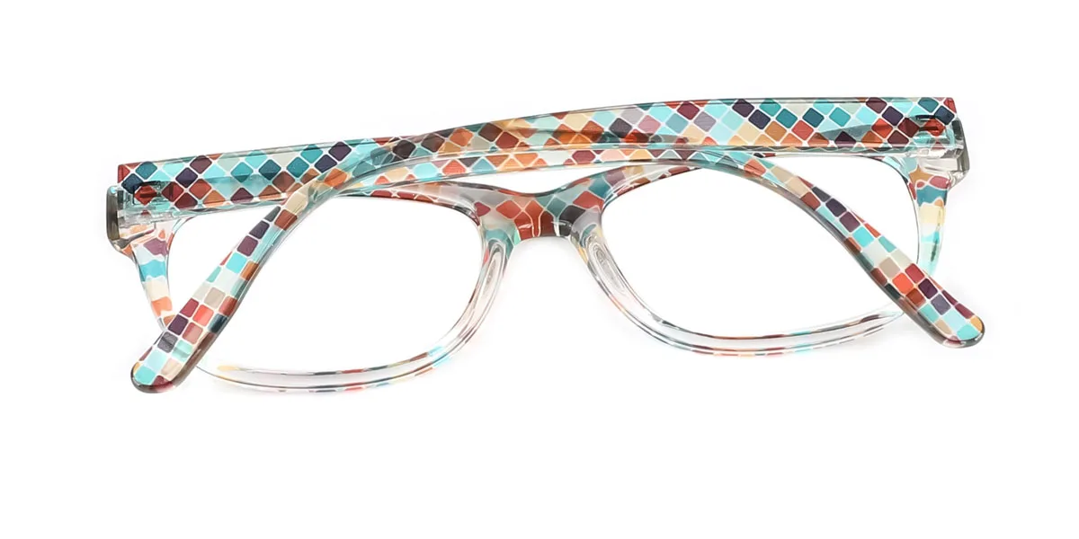 Multicolor Oval Unique Super Light Custom Engraving Eyeglasses | WhereLight