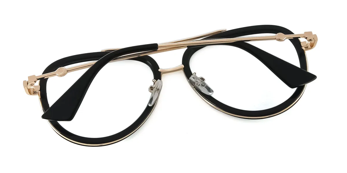 White Aviator Classic  Eyeglasses | WhereLight