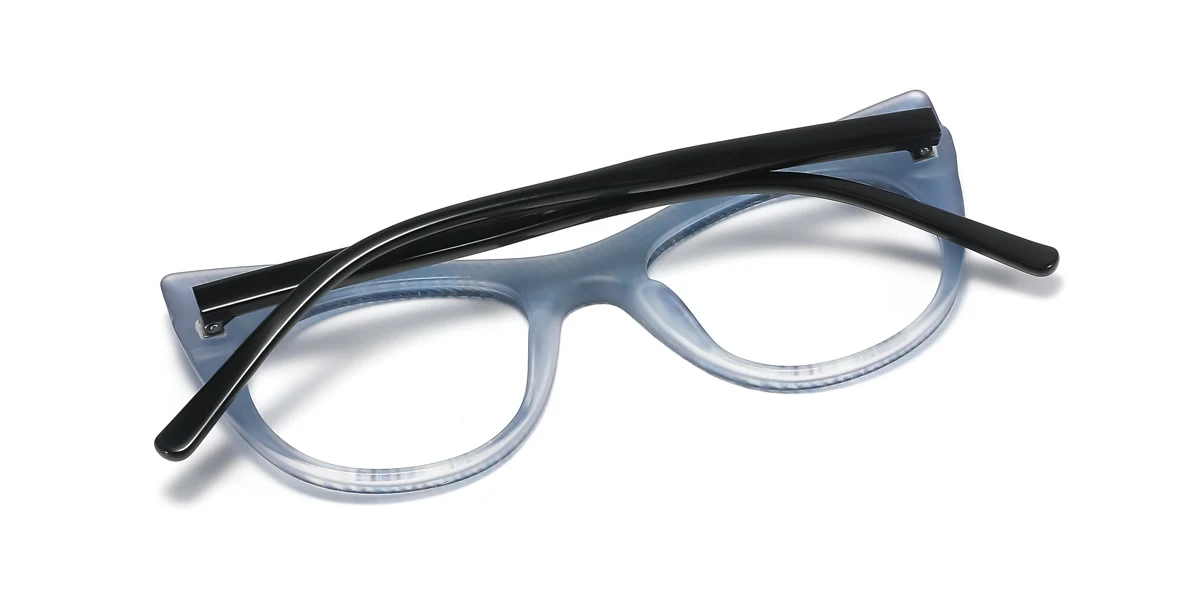 Blue Cateye Unique  Eyeglasses | WhereLight