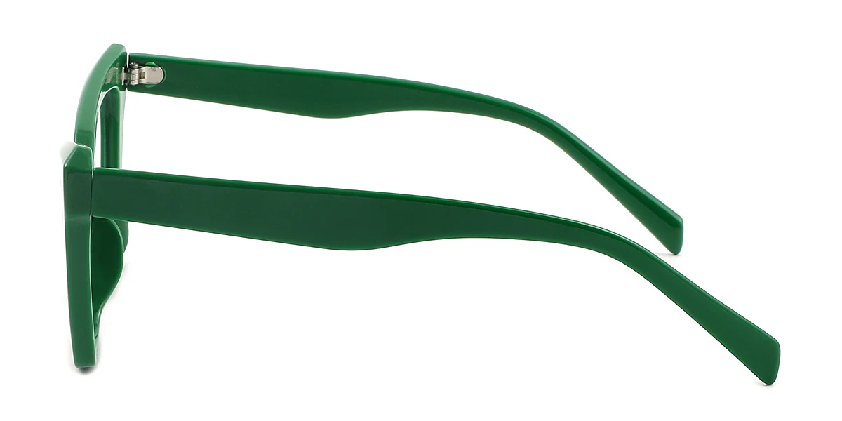 Green Cateye Simple Custom Engraving Eyeglasses | WhereLight