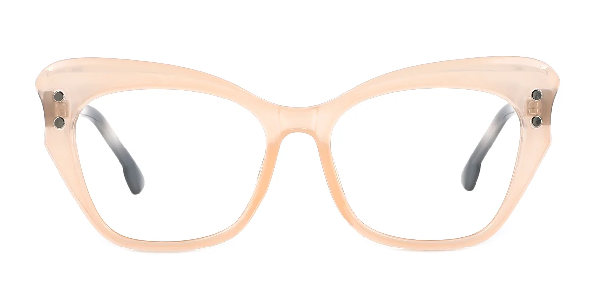 Pink Butterfly Simple Retro Custom Engraving Eyeglasses | WhereLight