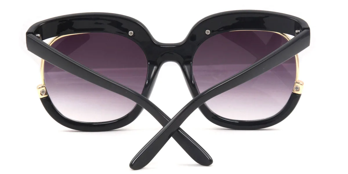 Black Round Unique Custom Engraving Sunglasses | WhereLight